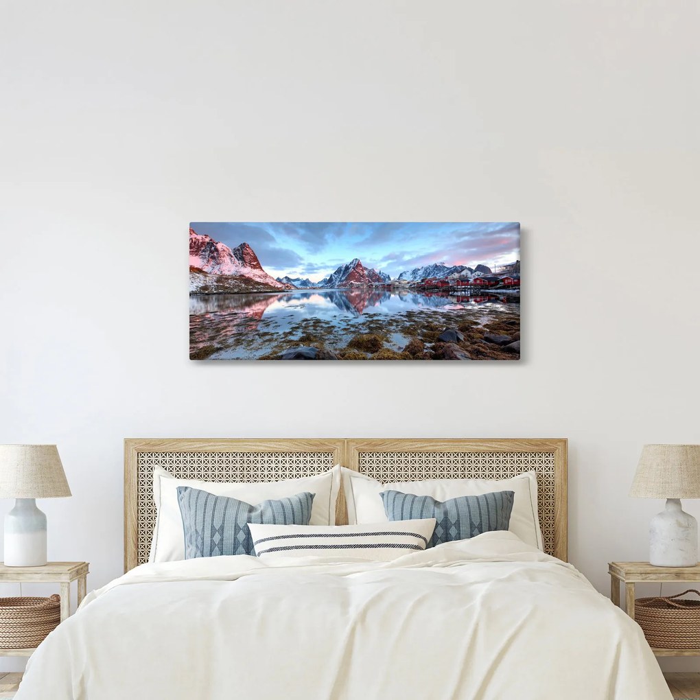 Obraz - Východ slnka nad Reine (120x50 cm)