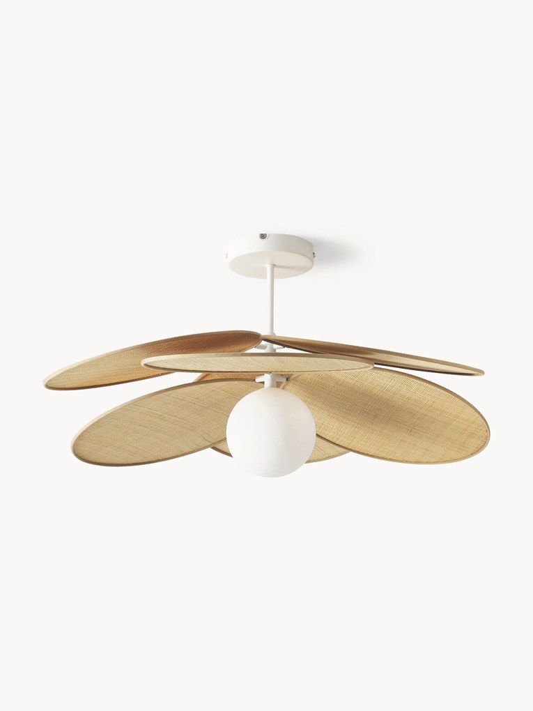 Stropné svietidlo's dekoráciou z prírodného vlákna Milani