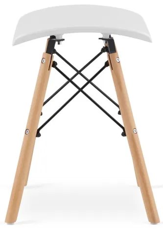 Set štyroch taburetiek KORFU - biela (4ks)