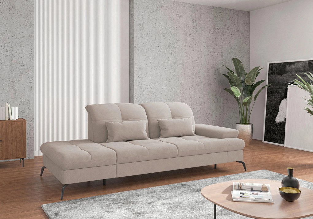 XXXLutz LEŇOŠKA, textil, sivobéžová Sit & More - Online Only obývacie izby - 000144009082