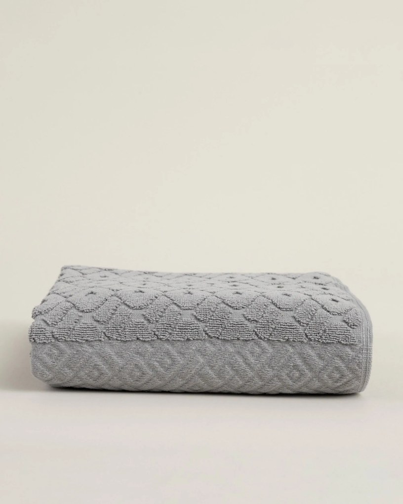 Uterák Lattice 70x140 cm stone grey