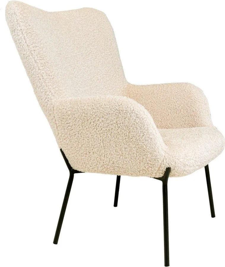 Krémové kreslo z umelej kožušiny Glasgow – Bonami Essentials