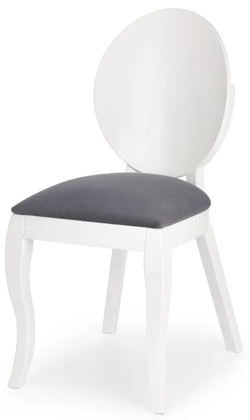 Jedálenská stolička Vero biela/sivá