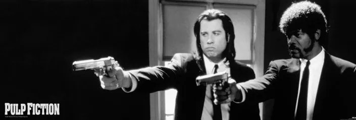 Plagát, Obraz - Pulp fiction - guns, (158 x 53 cm)