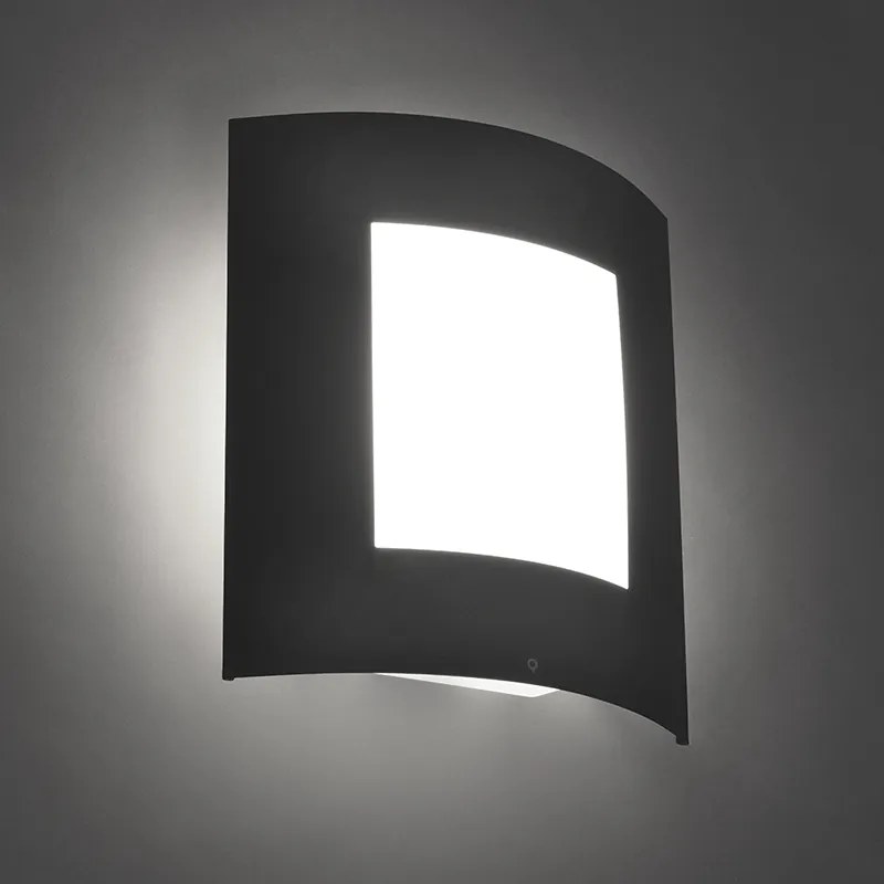 Vonkajšia nástenná lampa antracit IP44 - Emmerald 1