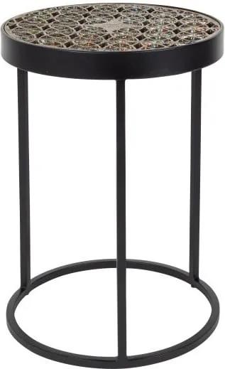 Kovový odkladací stolík Dutchbone Sari, ⌀ 33 cm
