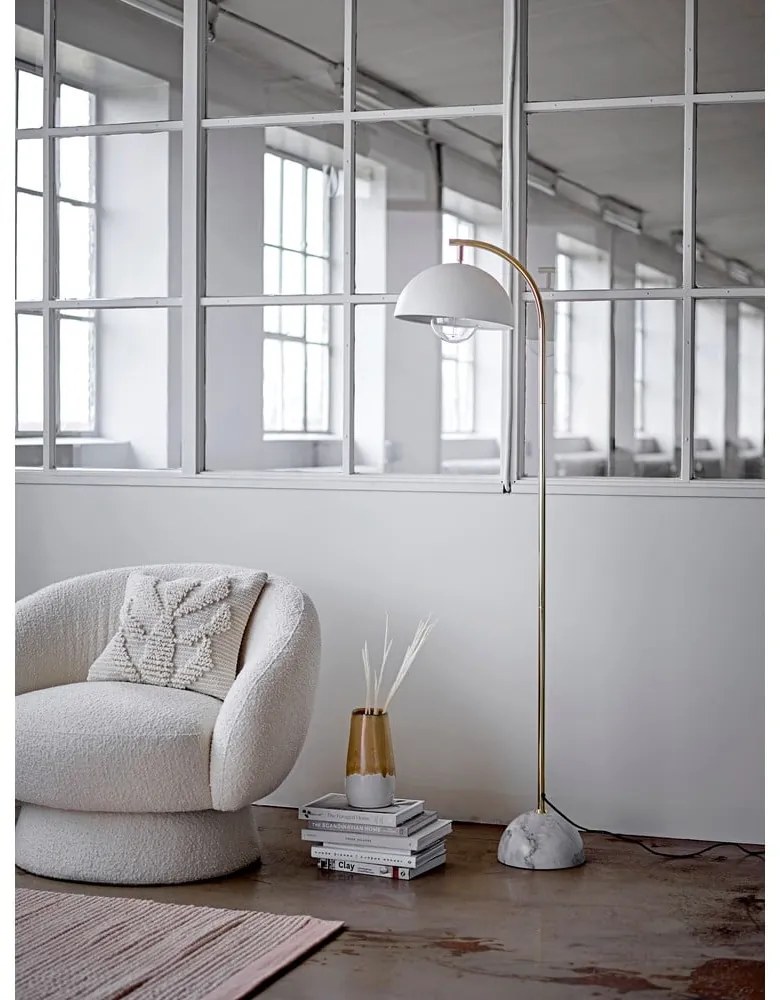 Biele kreslo Ted - Bloomingville