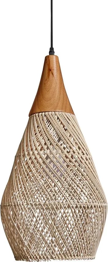 Ratanové závesné svietidlo LF03-L prírodné