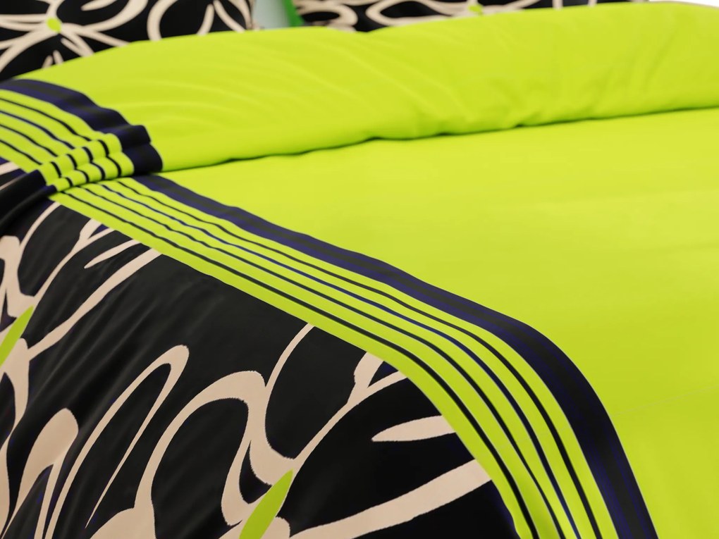 Bavlnené obliečky BELLA BLEND zelené Rozmer obliečky: 70 x 90 cm | 140 x 200 cm