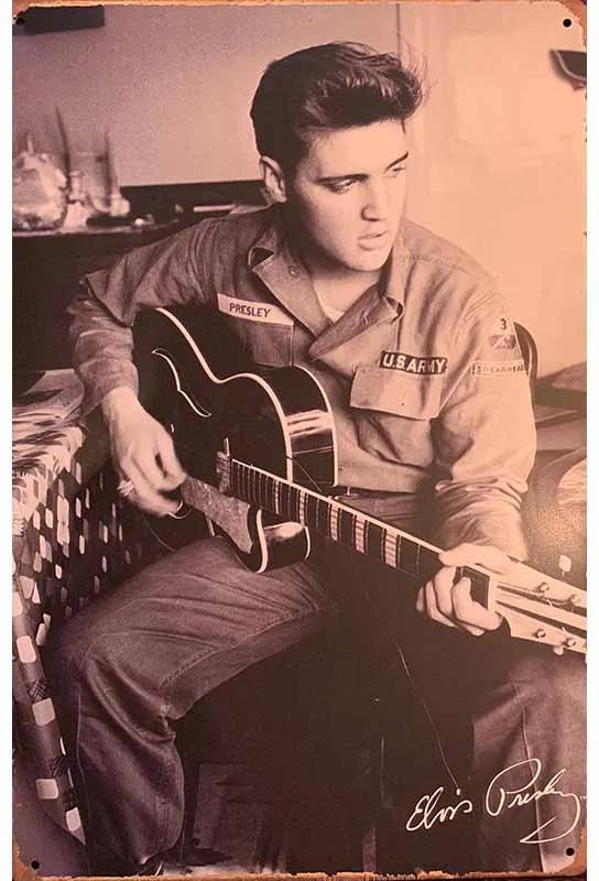 Ceduľa Elvis Presley gitara