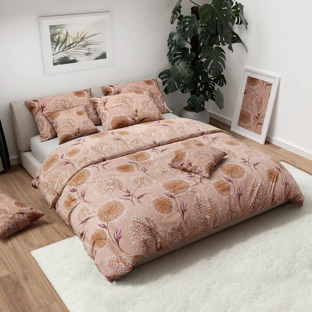 Bavlnené obliečky PAMPELINO béžové Rozmer obliečky: 2 ks 70 x 90 cm | 200 x 220 cm