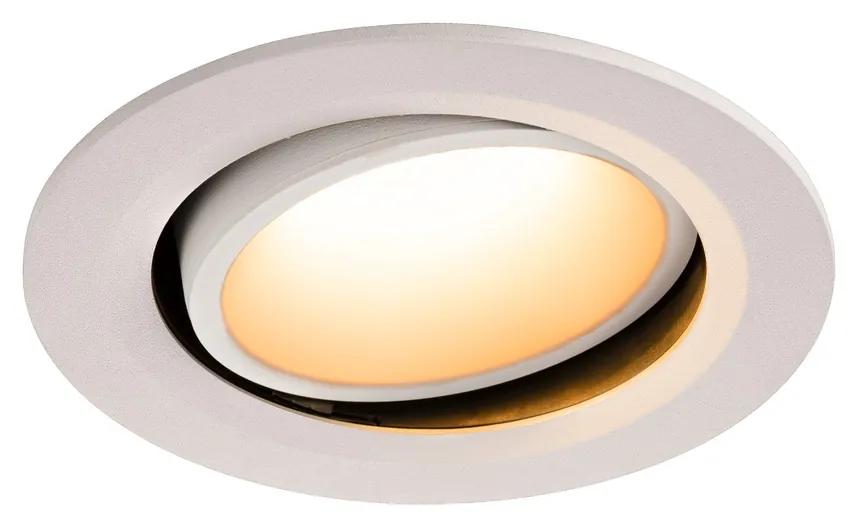 Stropné svietidlo SLV NUMINOS® MOVE DL L vnitřní LED zápustné stropné svietidlo biela/biela 2700 K 20° otočné a výkyvné 1003638