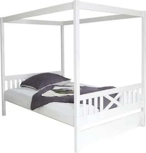 XXXLutz POSTEĽ S NEBESAMI, 140/200 cm biela Livetastic - Postele - 000406004022