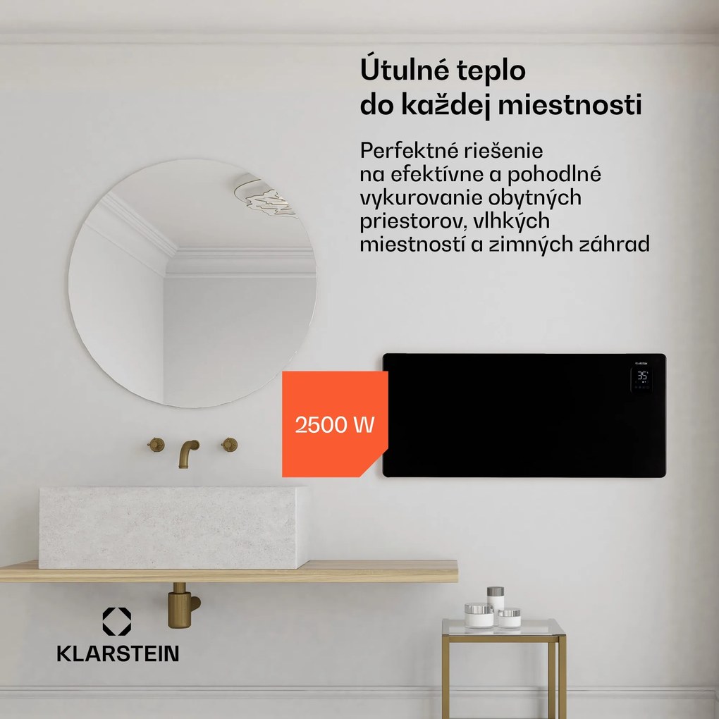 Klarstein Bansin Smart 2500, konvektor, 2500 W, ovládanie cez aplikáciu