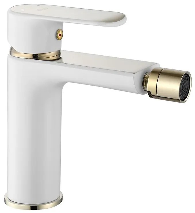 Bidetová batéria Rea Bloom biela-zlatá
