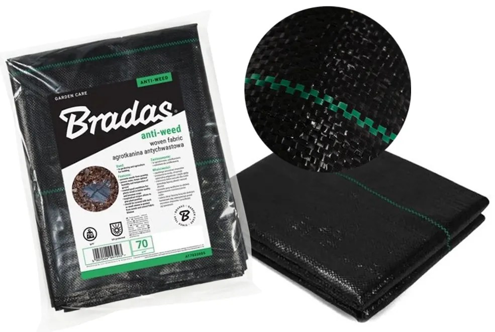 Bestent Agrotextília 3,2x5m 70g/m2 s UV filtrom čierna