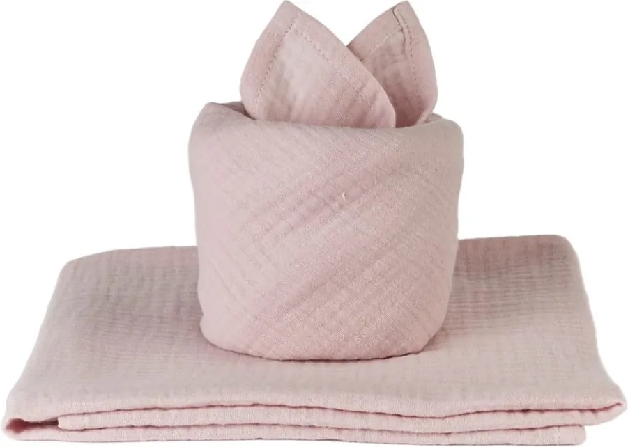 Ošetrujúca sada s prebaľovacím pultom svetlo ružová