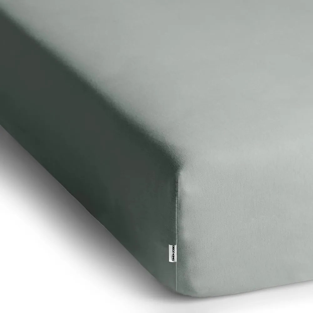 Svetlosivá napínacia plachta jersey 200x200 cm Amber – Restilo