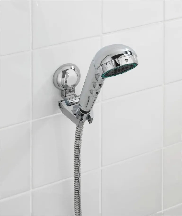 Polohovateľný držiak bez nutnosti vŕtania na sprchovú hadicu Wenko Magic-Loc Fiorina