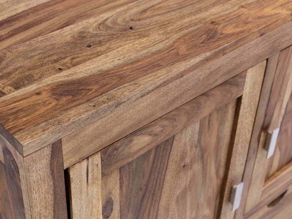 furniture-nabytek.cz - Masivní umyvadlová skříňka Lagos z palisandrového dřeva, lakovaná, hnědá