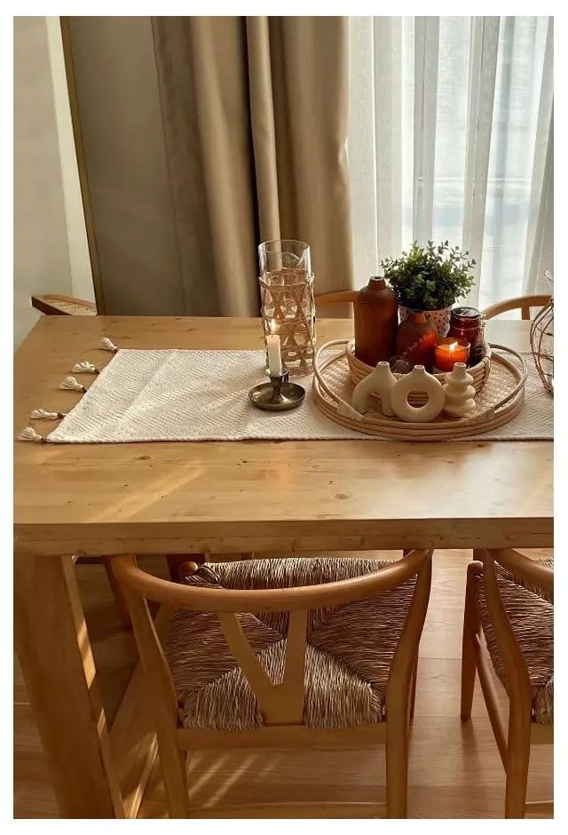Behúň na stôl z Bio bavlny 45x140 cm Natural - Mila Home