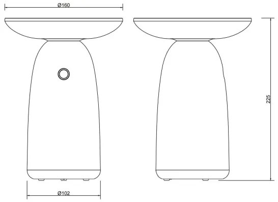 Globo 36625G - LED Stmievateľná solárna dotyková lampa LED/10W/3,7V IP54 zelená