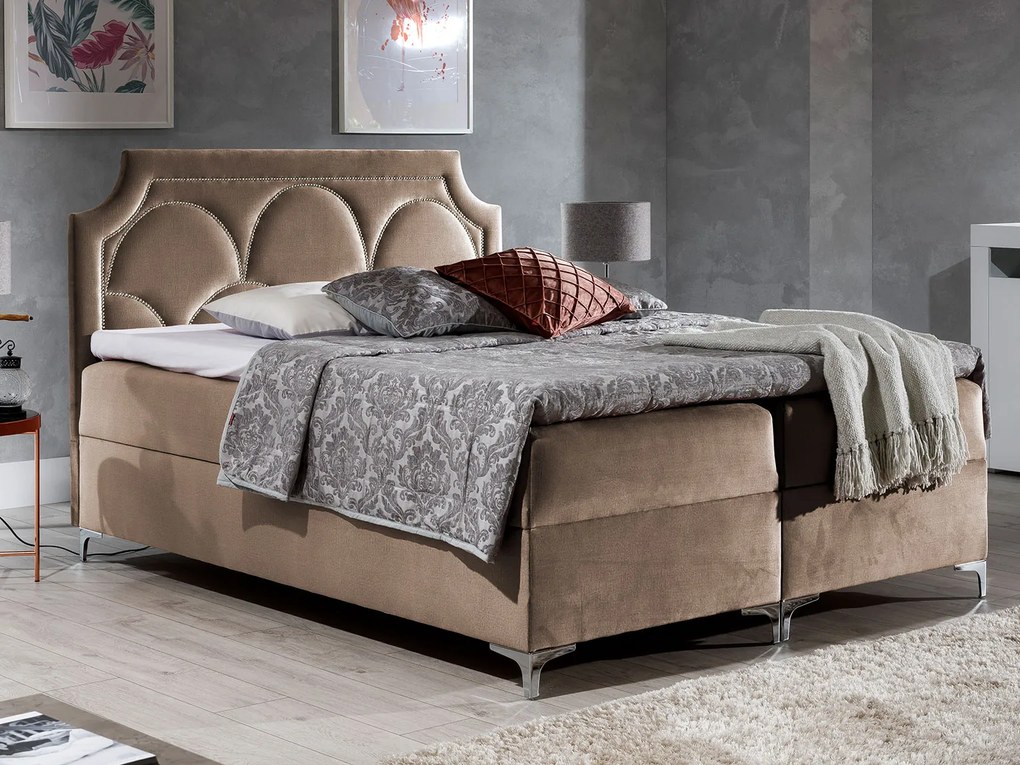 PROXIMA.store - Kontinentálna boxspring posteľ CHARLENE ROZMER: 120 x 200 cm