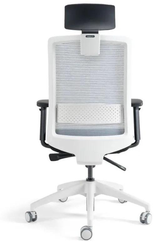 Kancelárska ergonomická stolička S30 — látka, viac farieb S podhlavníkom Modrá