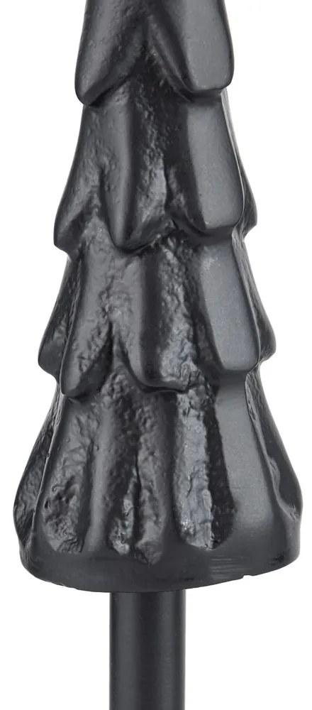 X-MAS Dekoračná jedľa kovová 25 cm - čierna