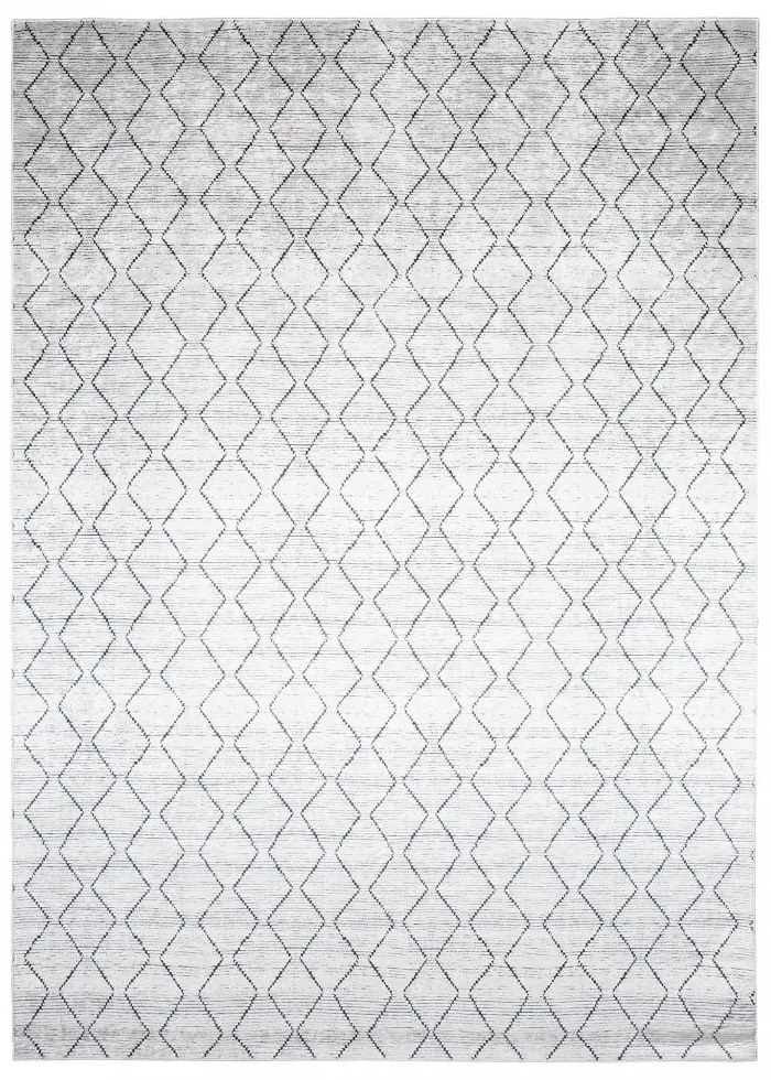 Svetlý sivý moderný koberec s jednoduchým vzorom Šírka: 80 cm | Dĺžka: 150 cm