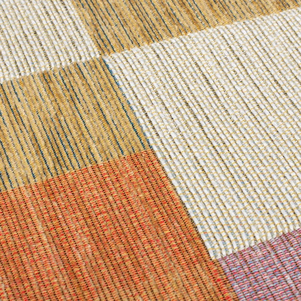 Koberec v oranžovo-prírodnej farbe 120x170 cm Riley Block Geo - Flair Rugs