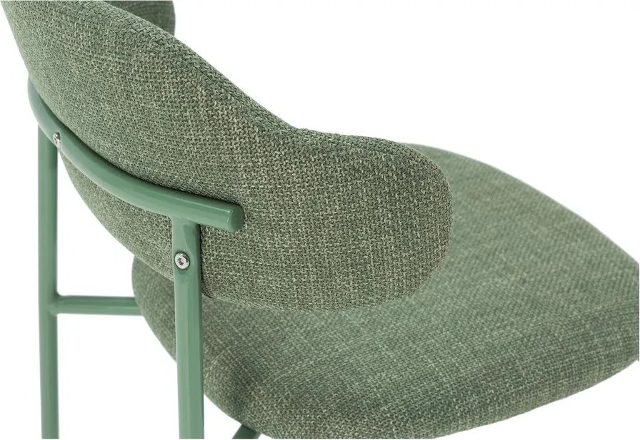 Zelené jedálenské stoličky v súprave 4 ks Adriel – Marckeric