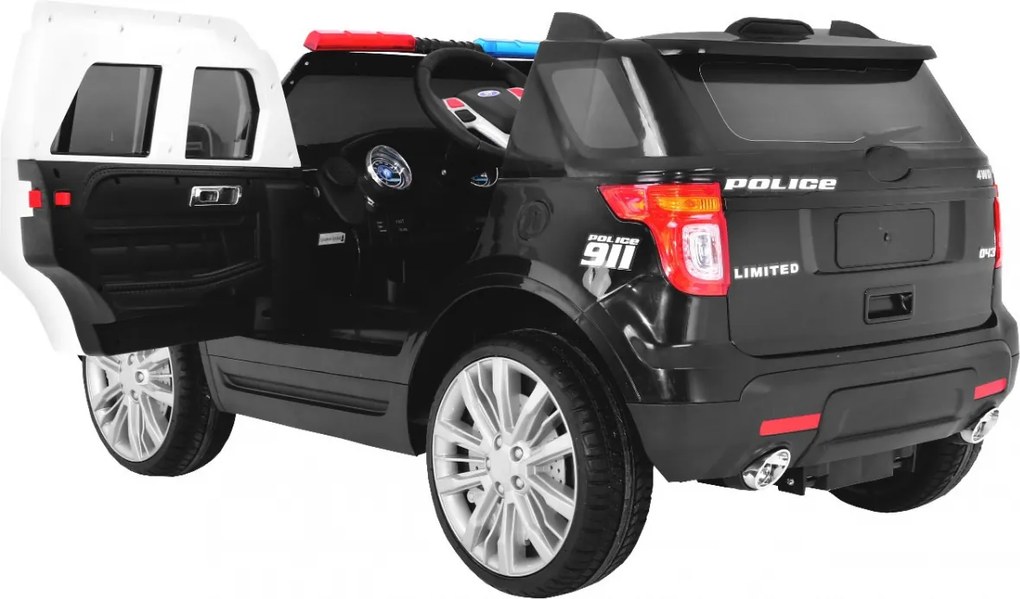 Ramiz Detské SUV na batérie Polícia + sirény + svetlá + megafón + diaľkové ovládanie