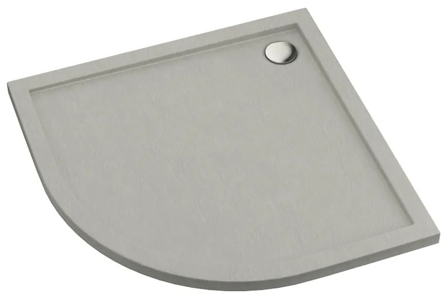 Rohová vanička Caspar New Cement Stone 80x80x4,5 R55 3.2333/CT/ST