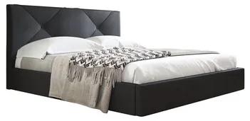 Čalúnená posteľ KARINO rozmer 140x200 cm Biela eko-koža