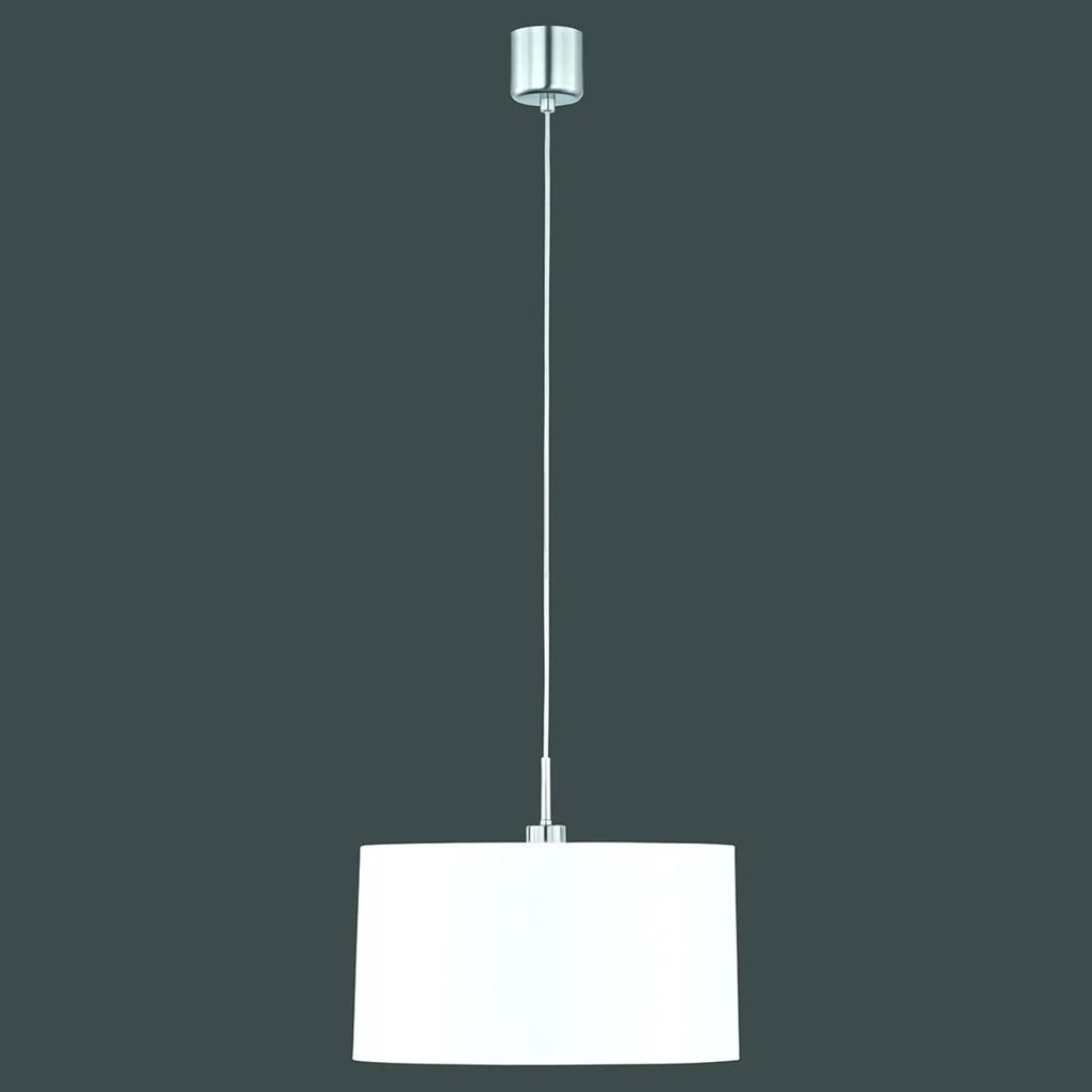 Závesná lampa Loop s bielym chincovým tienidlom