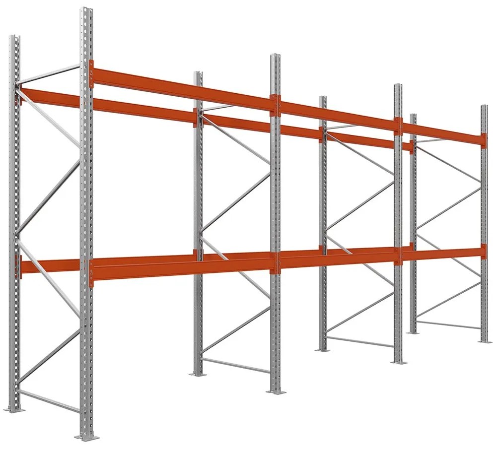 Paletové regály|Drôtená polica|300x185x110-2 police|3 moduly