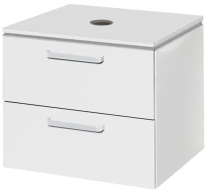 Kúpeľňová skrinka pod umývadlo Naturel Vario Dekor 54x45 cm biela VARIODESK60ZBIBL