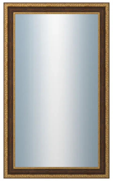 DANTIK - Zrkadlo v rámu, rozmer s rámom 60x100 cm z lišty KLASIK hnedá (3004)