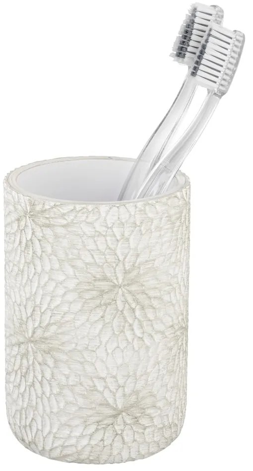 Biely/v zlatej farbe téglik na zubné kefky z polyresínu Montalfano – Wenko