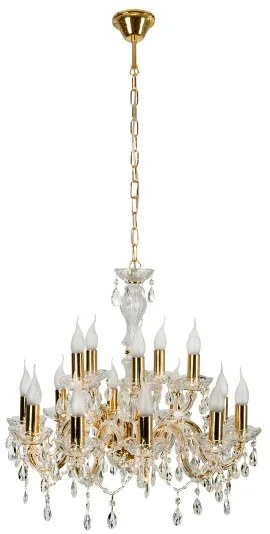 Luster na reťazi MARIA TERESA 15xE14/40W/230V