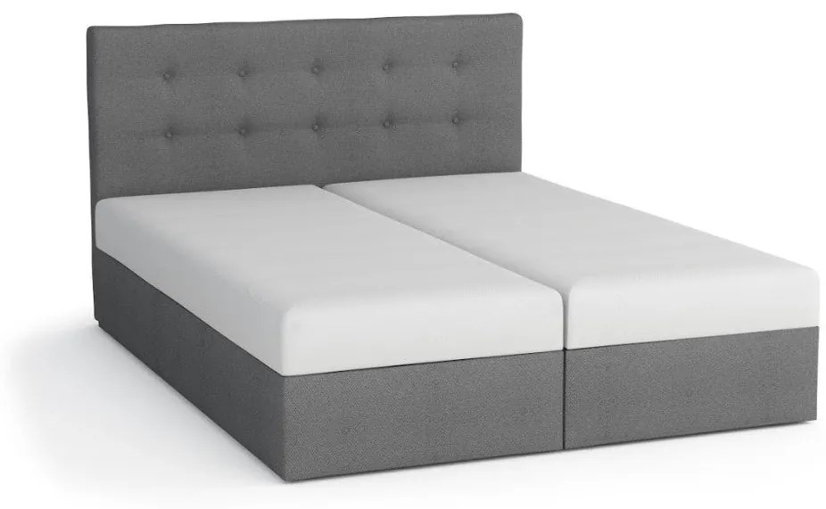 Čalúnená posteľ DOUBLE 1 + úložný priestor + matrac - cosmic160 / 180x200