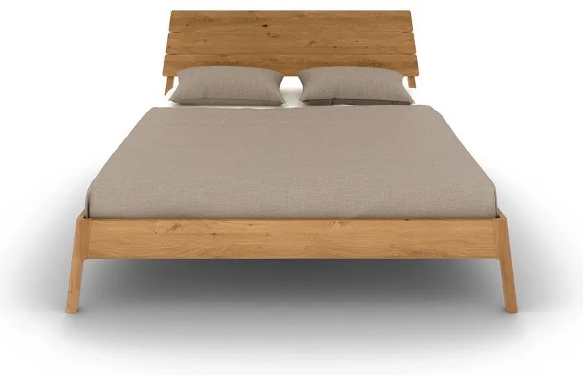 Dvojlôžková posteľ z dubového dreva v prírodnej farbe 200x200 cm Twig – The Beds