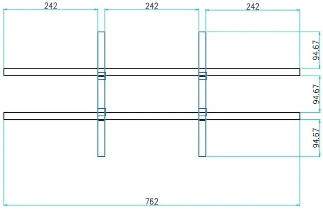 Triediaci regál s dverami PRIMO WHITE, 800 x 420 x 1781 mm, 9 priehradok, biela / grafitová
