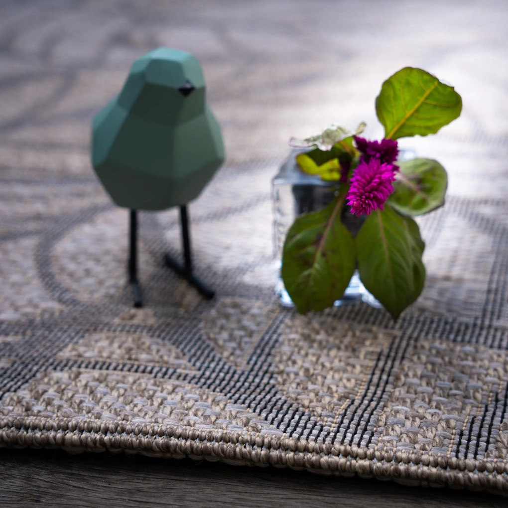 Kusový koberec My Oslo 707 Taupe - na von aj na doma, 120x170, hnedá, chodba / predsieň, Obsession