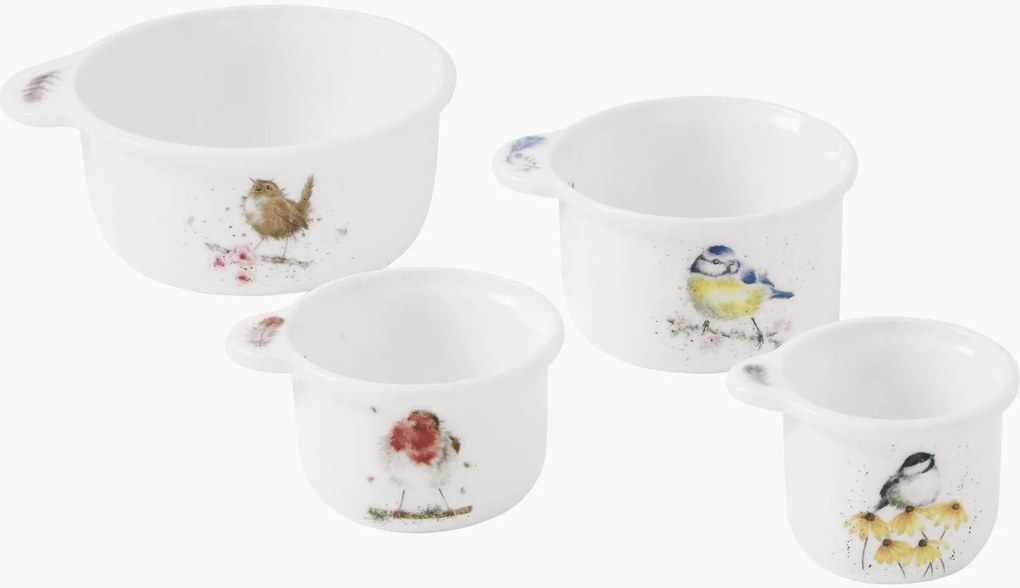 Odmerky z jemného kostného porcelánu Royal Worcester, 4 ks