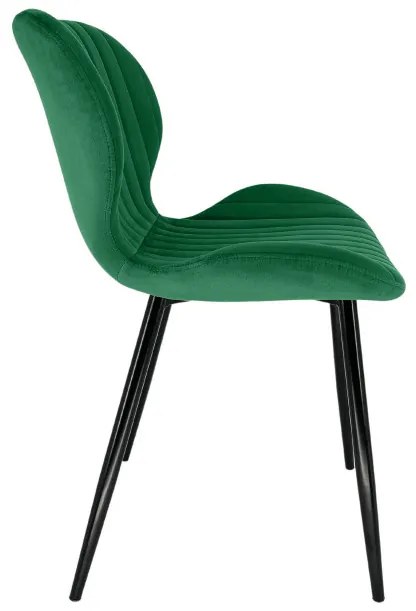 Set dvoch jedálenských stoličiek SJ.17 fľaškovo zelené