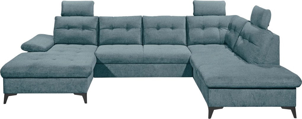 XXXLutz SEDACIA SÚPRAVA, textil, modrá MID.YOU - Sedačky - 002220053709
