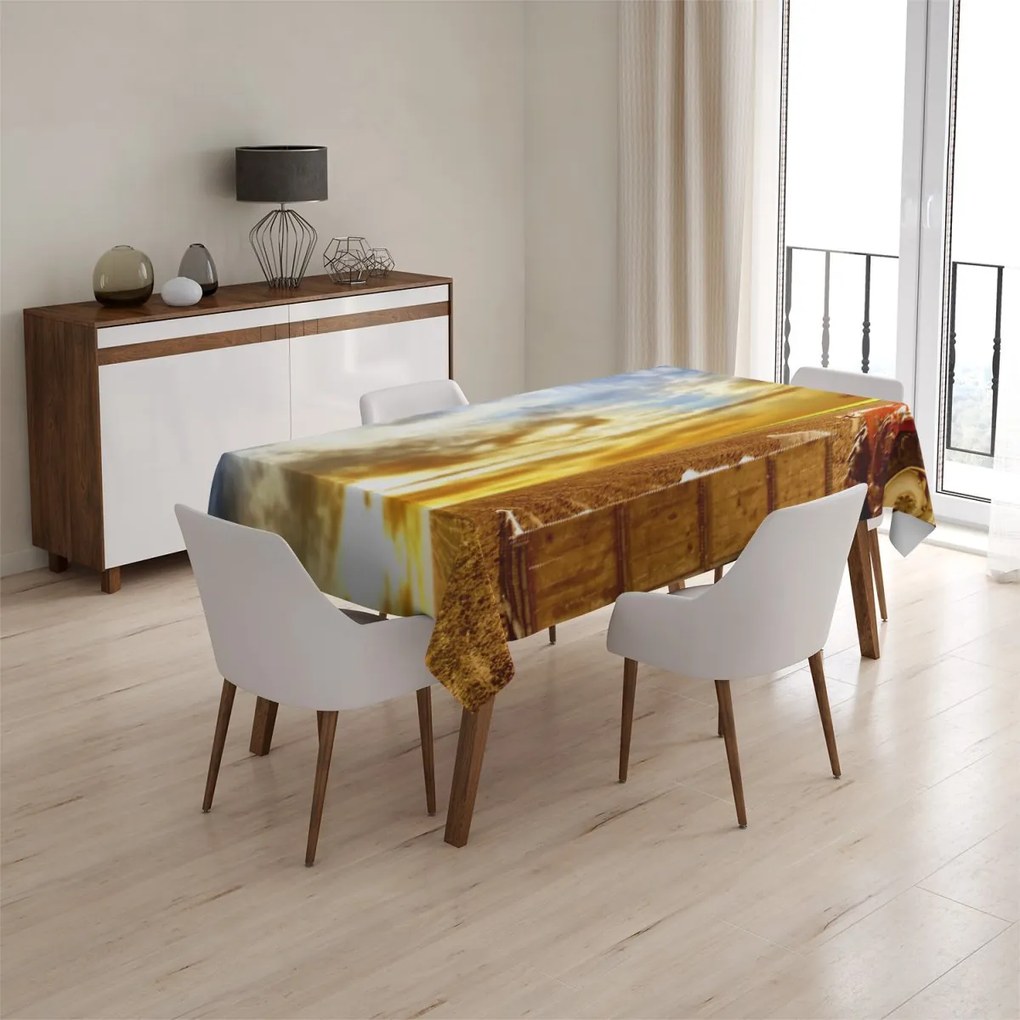 Sablio Obrus Traktor s prívesom - 90x90 cm