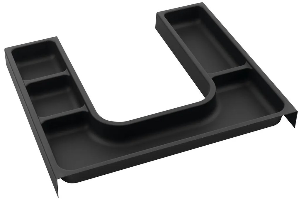 Sapho Sapho, LINDO "U" organizér 372x36x323 mm, plast, antracit, LD001